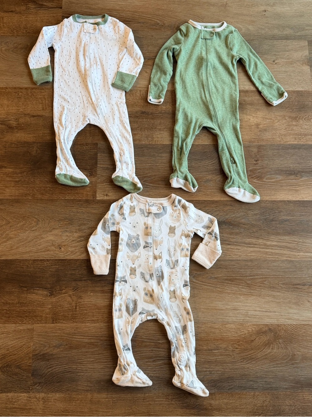 CLOUD ISLAND | Baby Sleepers Bundle | Footed Pajamas | Neutral | Cozy